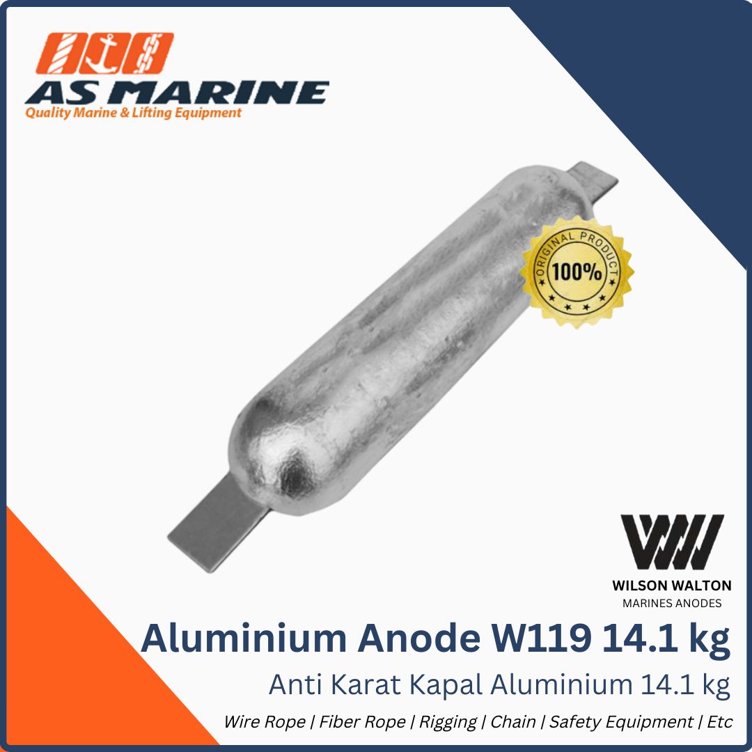 Aluminium Anode / Alumunium Anoda / Anti Karat Kapal Aluminium W119 14.1 KG